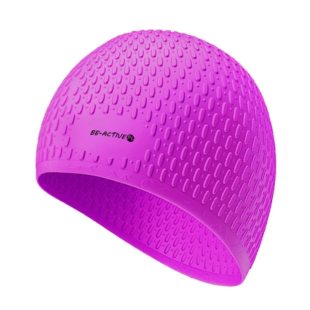 Czepek silikonowy na basen pływacki kąpielowy CPK04 kropla fioletowy