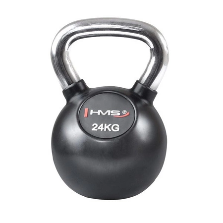 KETTLEBELL KGC24 24 KG GUMA Z CHROMEM HMS