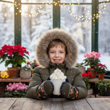 Rękawiczki zimowe jednopalczaste zielone narciarskie wodoodporne rękawice dla dzieci