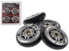 ZESTAW KÓŁKA I ŁOŻYSKA PU 70x24 82A CZARNE (4 szt.) + ABEC-9 (8 szt.) NILS EXTREME