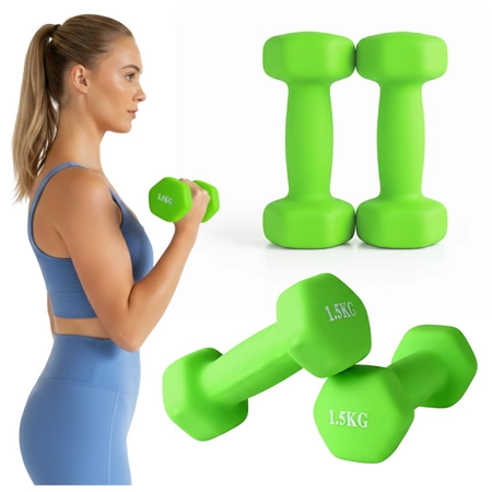 Hantelki neoprenowe 2x1,5 kg HW10 Pretorians