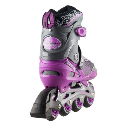 ROLKI NILS EXTREME NA0329 A regulowane 34-37 fioletowe M