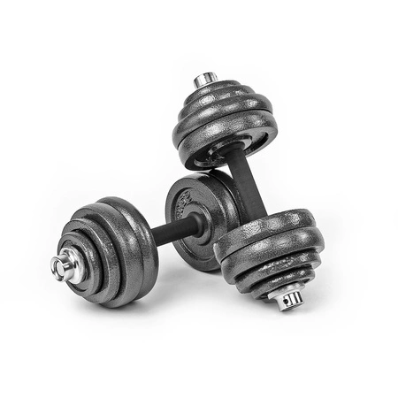 Zestaw hantli żeliwnych 2x15kg NE30
