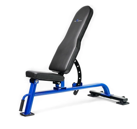 Zestaw do ćwiczeń siłowych 153kg. Siłownia domowa z ławką treningową TB1054, stojakami, sztangą / gryfem prostym 180 cm, lekko łamanym 120 cm, obciążeniem 100kg i hantlami