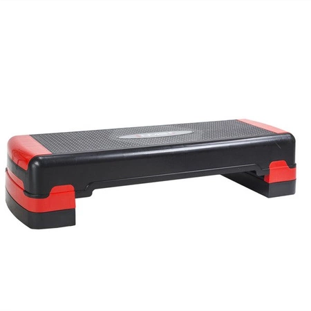 Step do aerobiku 3 stopniowy regulowany czarno-czerwony HMS AS005