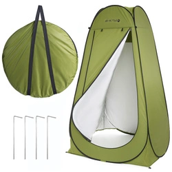 Namiot turystyczny przebieralnia prysznic toaleta zielony
