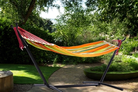 Hamak, huśtawka pomarańczowy 260x150cm H04 Be-Active.pl