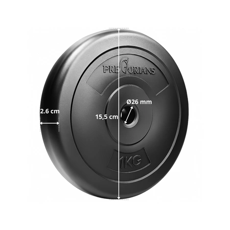 Talerz 1kg, krążek, obciążenie fi26 mm