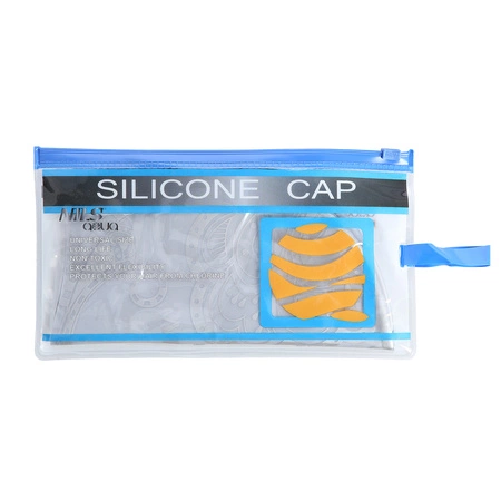 Czepek pływacki silikonowy srebrny F221 Nils Aqua