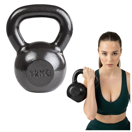 Kettlebell 12kg żeliwny BA-KCZ12 Pretorians