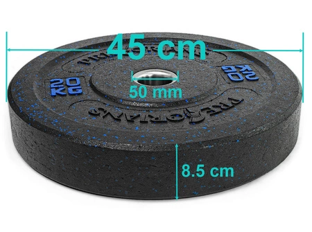 Talerz obciążenie olimpijskie 20kg Bumper Pretorians