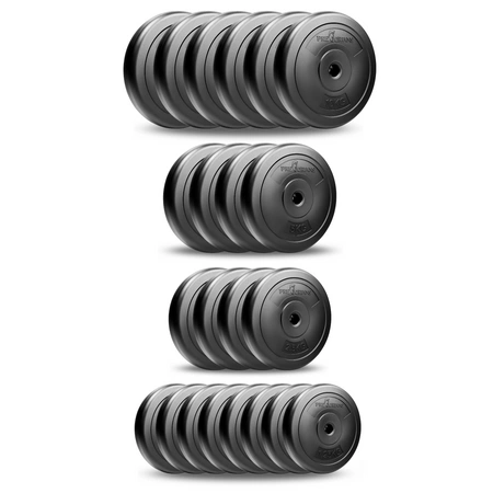 Zestaw do ćwiczeń 132kg z ławką treningową PH 2132 sztangą / gryfem prostym 180 cm, obciążeniem 100 kg i hantlami