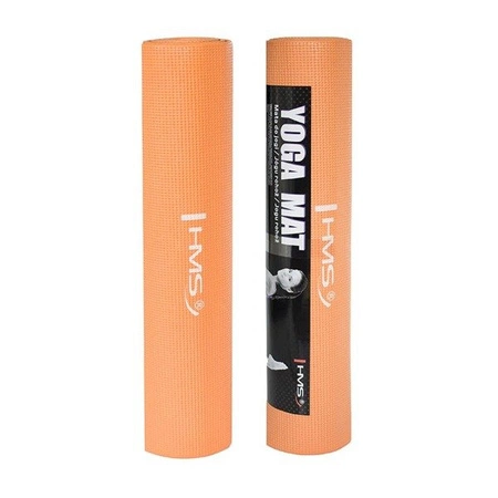 Gruba mata do ćwiczeń fitness 6mm HMS YM02 pomparańczowa