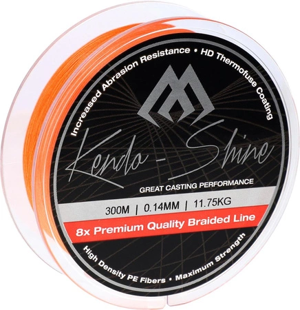 PLECIONKA - KENDO SHINE - 0.16mm/13.84kg/300m - FLUO POMARAŃCZOWA - op.1szp.