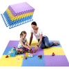 Mata puzzle MP10 yellow-blue-purple 9 elementów One fitness