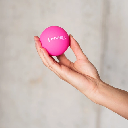 Piłka lacrosse pojedyńcza do masażu BLC01 pink HMS