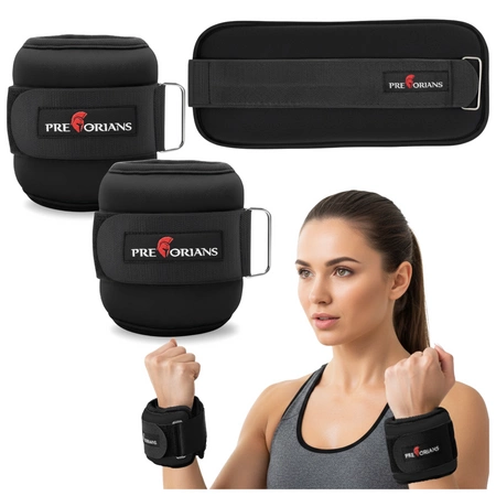 Obciążniki ciężarki na nogi kostki ręce nadgarstki 2x2kg Pretorians