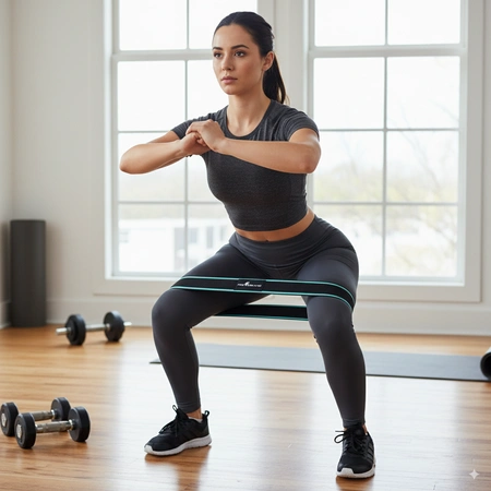 Guma mini band materiałowa oporowa S zielona Pretorians