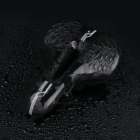 Siodełko rowerowe wąskie amortyzujące RS11 szare