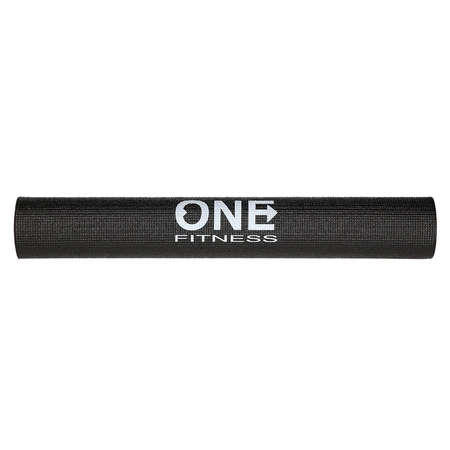 Mata fitness czarna PVC YM01 One Fitness
