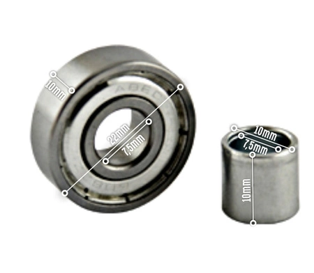 ŁOŻYSKA ABEC- 7 RS NIEBIESKI CARBON (8szt.) Nils Extreme