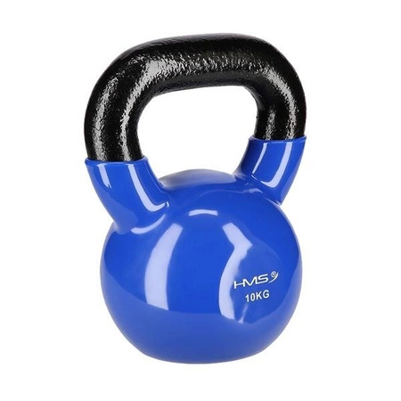 Kettlebell 10kg żeliwny pokryty winylem KNV10 blue hms