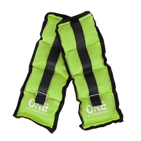Obciążniki na ręce i nogi zielone 2x1.5kg WW02 One Fitness