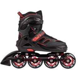 Łyżworolki NA14174A czarno-czerwone Nils Extreme rozmiar M