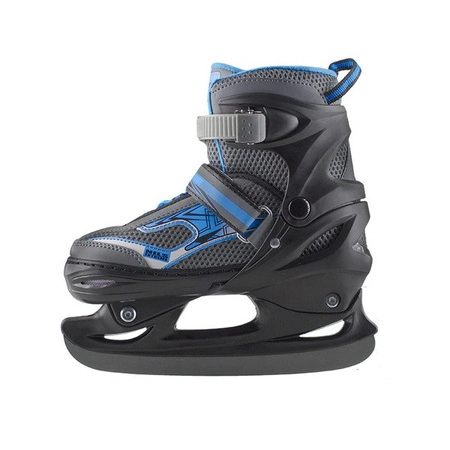 ROLKI ŁYŻWY HOKEJOWE NILS EXTREME NH702 A ŁYŻWOROLKI regulowane 34-37 czarno - niebieskie M