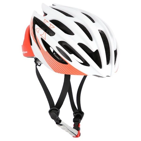 Kask rowerowy biało-pomarańczowy rozmiar M Nils Extreme MTW24