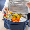 Torba termiczna plażowa piknikowa na jedzenie napoje TTM-01 niebieska