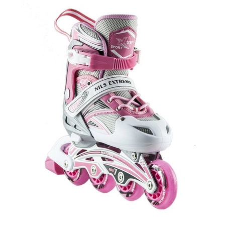 ROLKI NILS EXTREME NA0326 A regulowane 38-41 różowe L