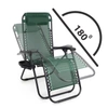 Leżak ogrodowy plażowy składany Zero Gravity - zielony