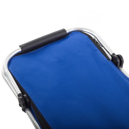 Kosz termiczny na zakupy piknikowy duży 30 litrów niebieski