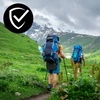 Kije trekkingowe do chodzenia kijki nordic walking srebrne 2szt.