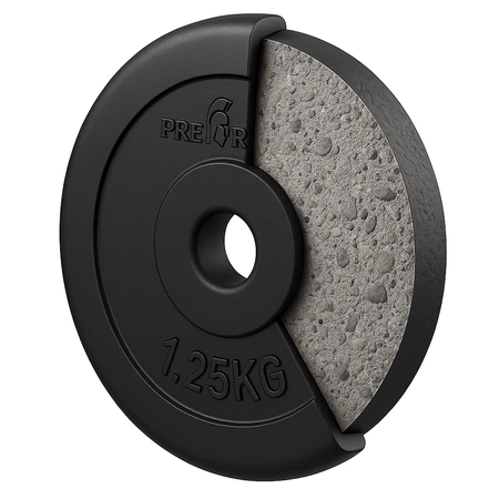 Zestaw obciążeń 60kg Pretorians - obciążenia 2x 10kg, 4x 5kg, 6x 2.5kg, 4x 1.25kg