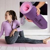 Mata do ćwiczeń fitness yogi 6mm TPE Pretorians różowo-fioletowa