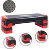 Step do aerobiku 3 stopniowy regulowany czarno-czerwony HMS AS005