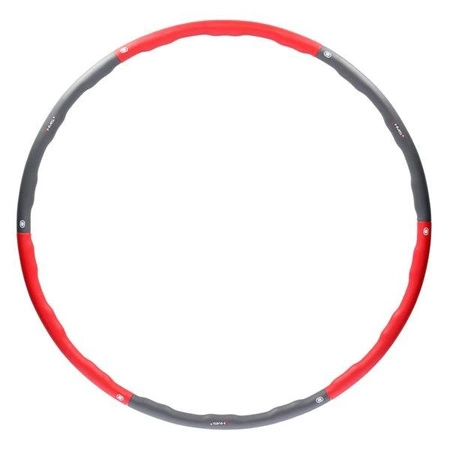 Hula hop 1,2 kg 100cm szaro-czerwone HHP002 HMS