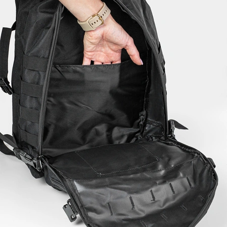 Plecak wyprawowy Be Active otwarta komora główna z kieszenią wewnętrzną