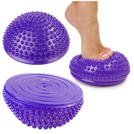 Półkula sensoryczna półjeżyk do rehabilitacji masażu fioletowa
