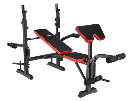 Ławka treningowa PH 2131 pod sztangę - stojaki, modlitewnik