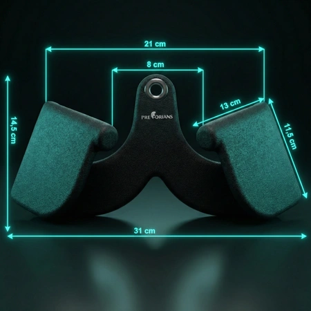 Uchwyt do wyciągu atlasu UD02 wąski 31 cm gumowa powłoka