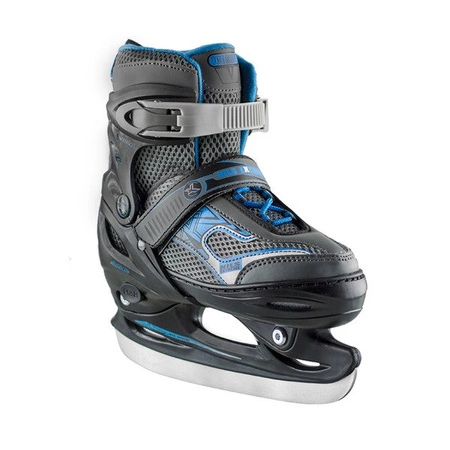 ROLKI ŁYŻWY HOKEJOWE NILS EXTREME NH702 A ŁYŻWOROLKI regulowane 34-37 czarno - niebieskie M