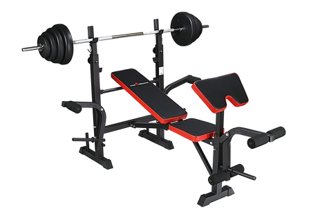 Ławka treningowa PH 2131 pod sztangę - stojaki, modlitewnik