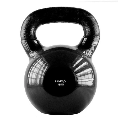 Kettlebell 16kg pokryty winylem hms KNV16 black