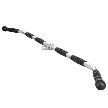 Chromowany drążek do wyciągu górnego z gumowanymi uchwytami