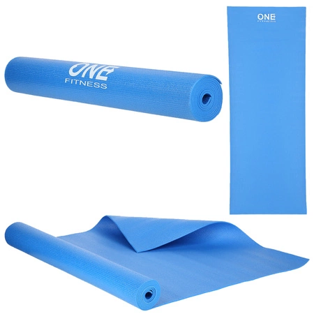 Mata fitness niebieska PVC YM01 One Fitness