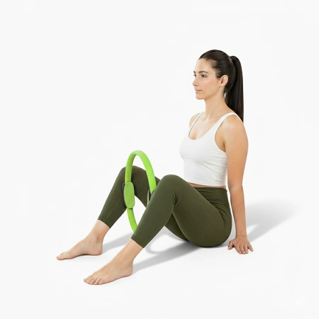 Obręcz do pilatesu jogi kółko do ćwiczeń ring Pretorians zielone