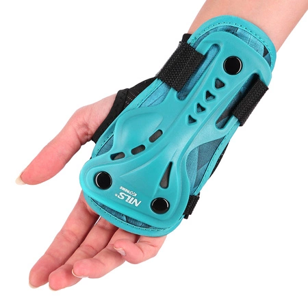 Ochraniacze do jazdy na rolkach hulajnodze desce zielone H727 Nils Extreme rozmiar M